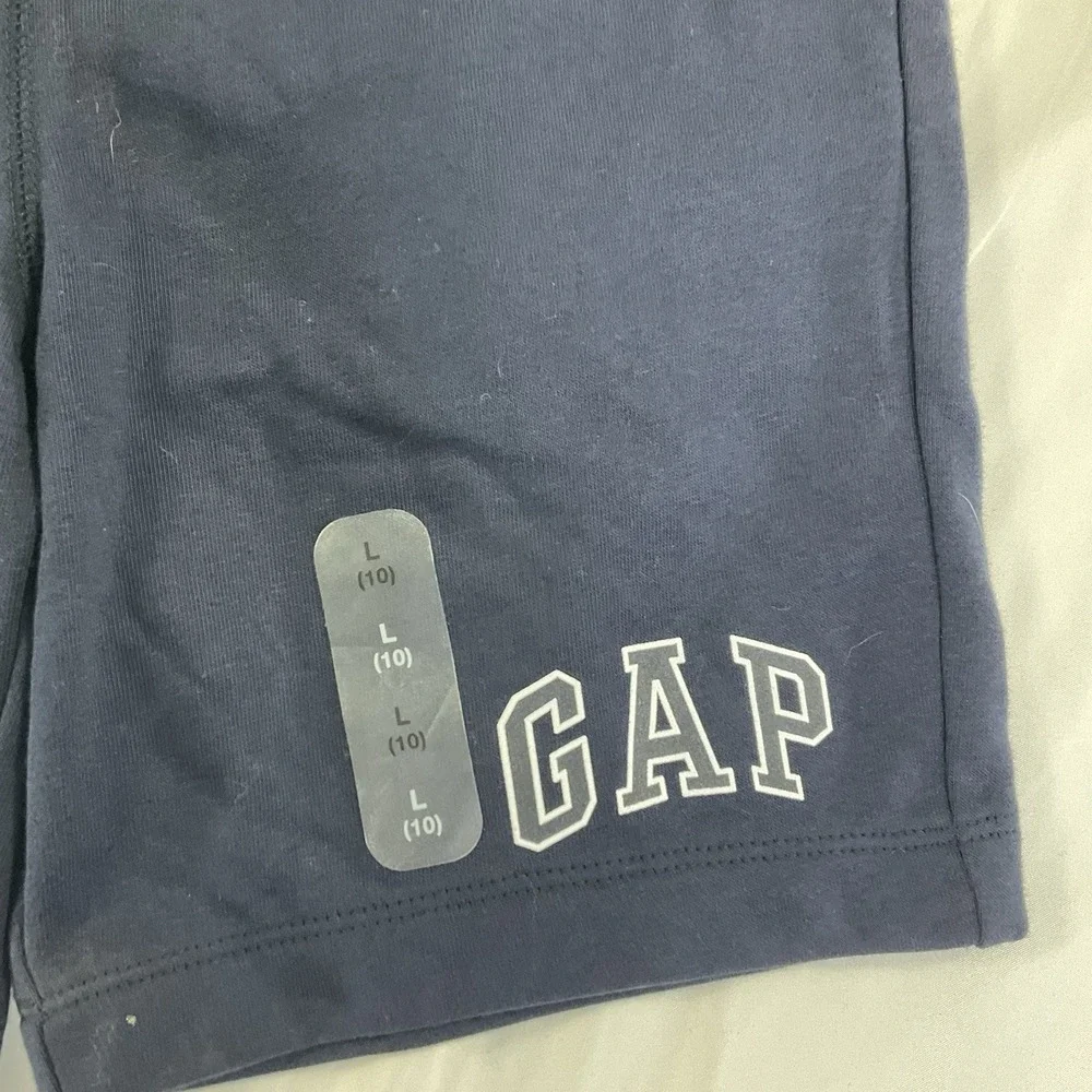 Vintage Soft Gap Navy Blue Kids L Fleece Sweat Shorts Casual Sports NWT 301